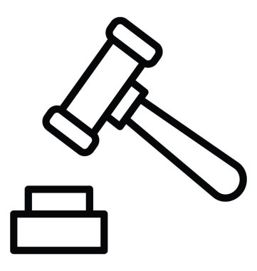 Açık artırma vektör simgesi