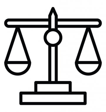 Denge vektör simgesi