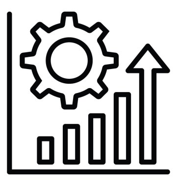 Artırın verimlilik vektör simgesi