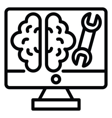 Yaratıcı zihin vektör simgesi