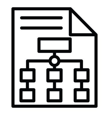 İş akışı vektör simgesi