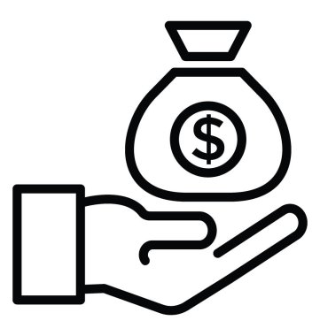 Yatırım vektör simgesi