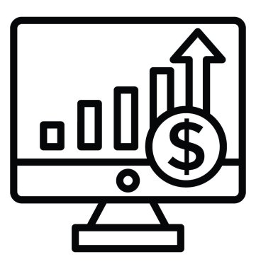 iş büyüme vektör simgesi