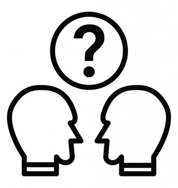 Tartışma vektör simgesi