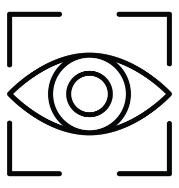 Vizyon vektör simgesi