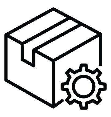 Sipariş yönetimi vektör simgesi