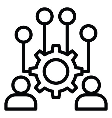 İş İdaresi vektör simgesi