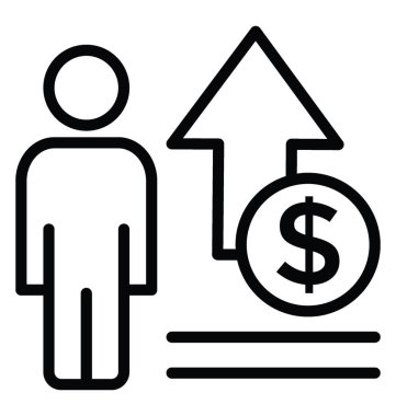 iş büyüme vektör simgesi