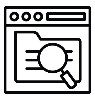 Tarayıcı vektör simgesi