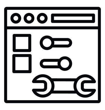 Yapılandırma vektör simgesi