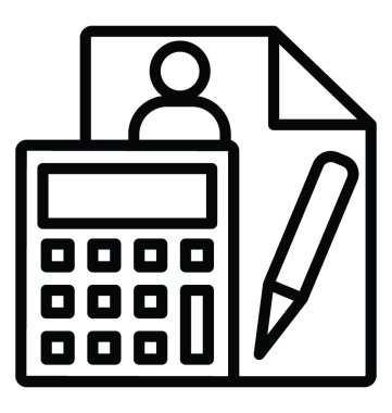 bütçe vektör simgesi