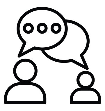 Diyalog vektör simgesi