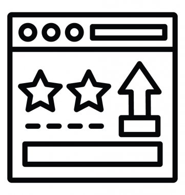 Site ilerleme vektör simgesi