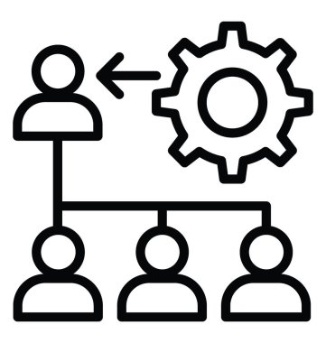 Grup Yönetimi vektör simgesi