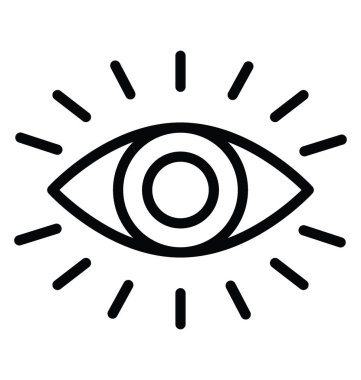 İzlenim vektör simgesi