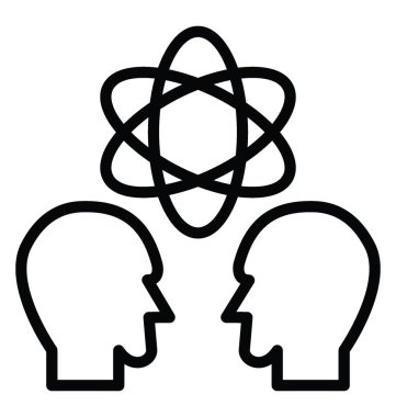 Psikoloji vektör simgesi