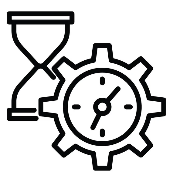 Tiempo icono vector de gestión — Archivo Imágenes Vectoriales