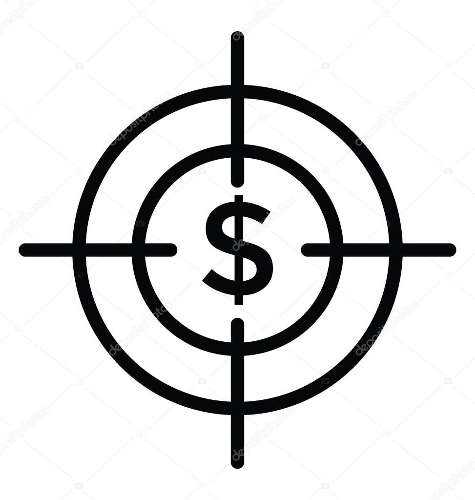 Business Goal Vector Icon