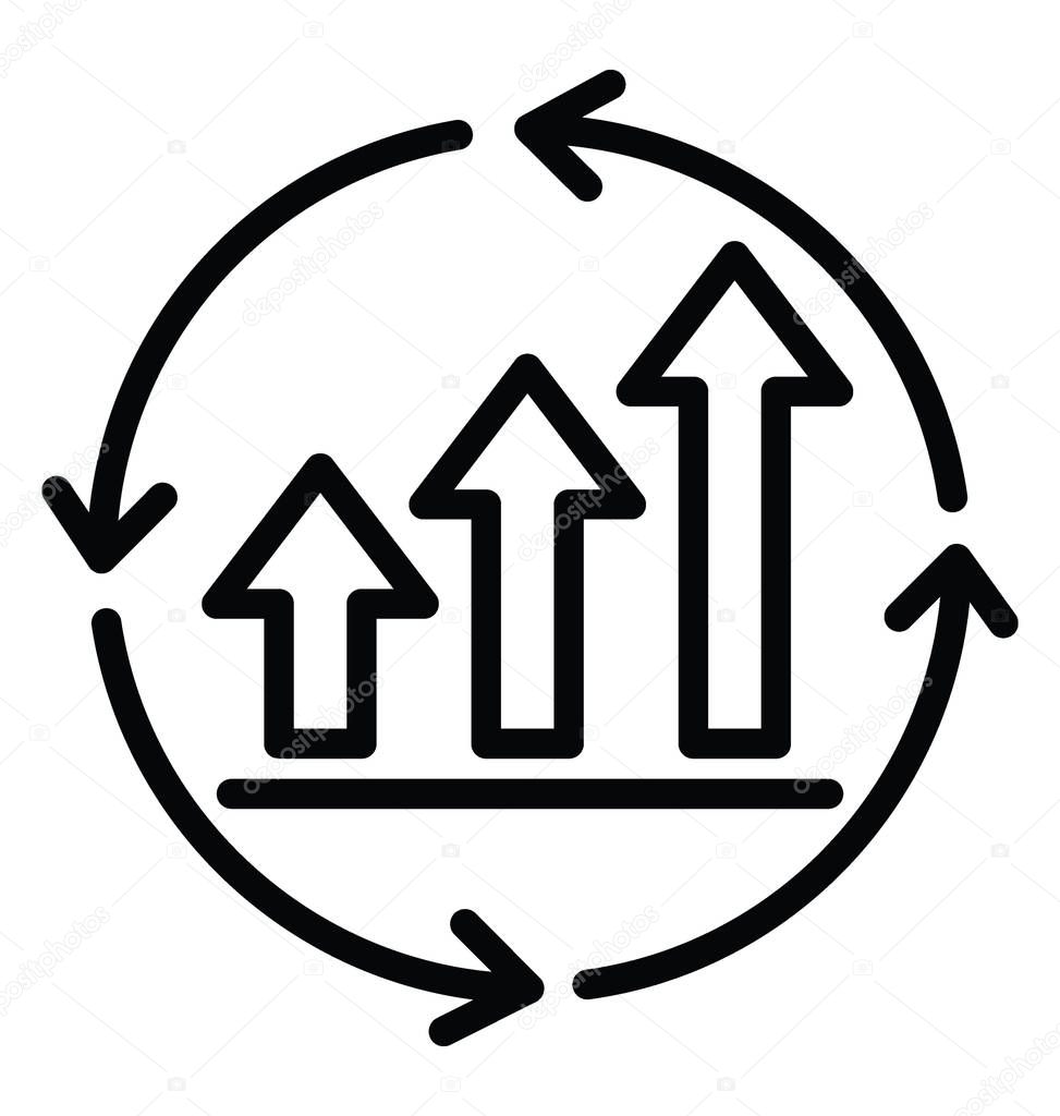 Continuous Improvement Vector Icon