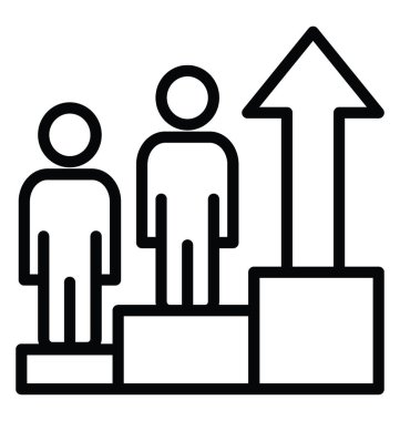 Kariyer büyüme vektör simgesi