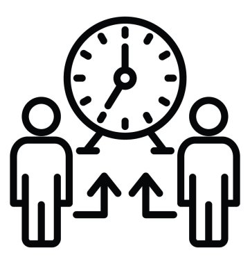 Çalışma zamanı vektör simgesi