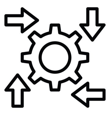 Sistem entegrasyon vektör simgesi