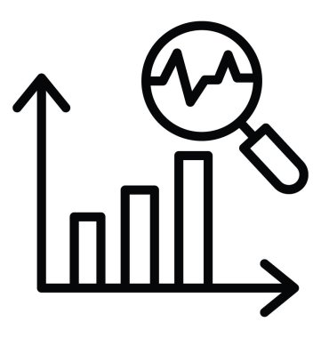 Satış tahmin vektör simgesi
