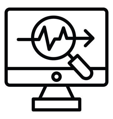 Pazar analizi vektör simgesi