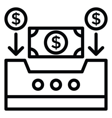 Sponsor yatırım vektör simgesi