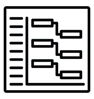 Grafik vektör simgesi planlama