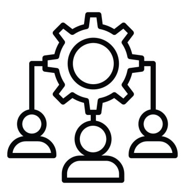 Ekip çalışması vektör simgesi