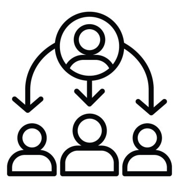 Liderlik vektör simgesi