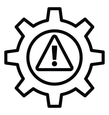 Risk yönetimi vektör simgesi