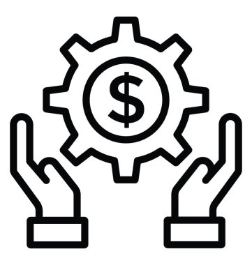 iş yönetimi vektör simgesi