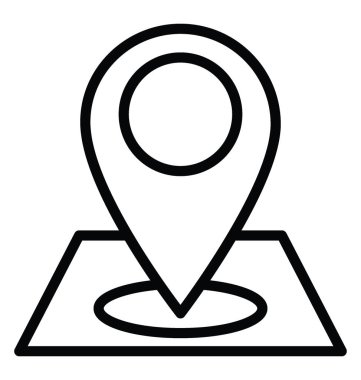 konumu vektör simgesi