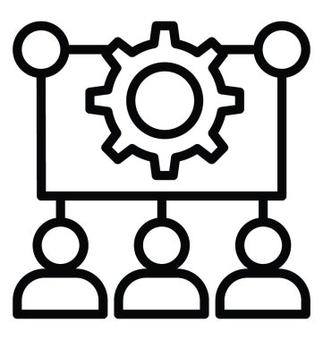 Ekip çalışması vektör simgesi