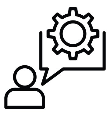 Çözüm Talk vektör simgesi