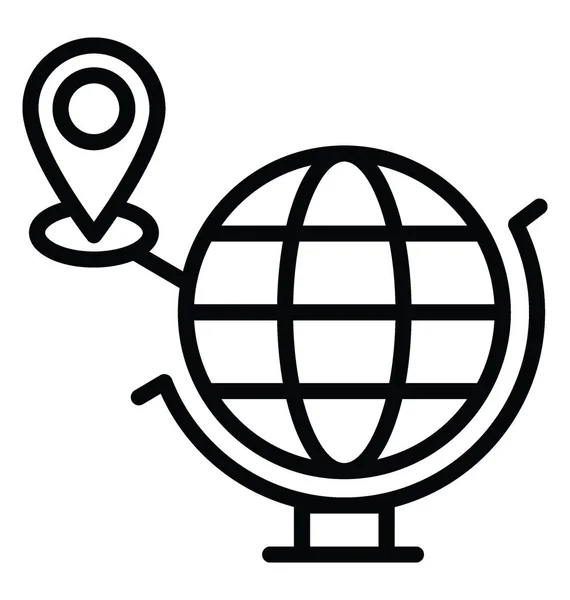 Vector de Negocios Globales Icono — Archivo Imágenes Vectoriales