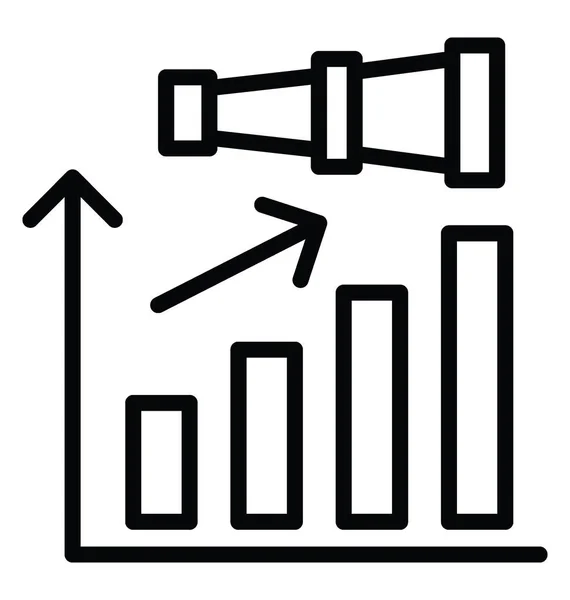 Visie groei Vector Icon — Stockvector