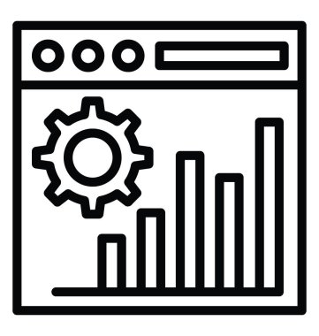İş analizi vektör simgesi