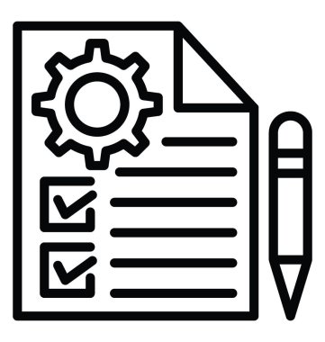 Sipariş yönetimi vektör simgesi