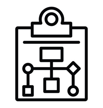 İş akışı vektör simgesi