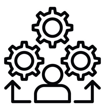 Üretim Müdürü vektör simgesi