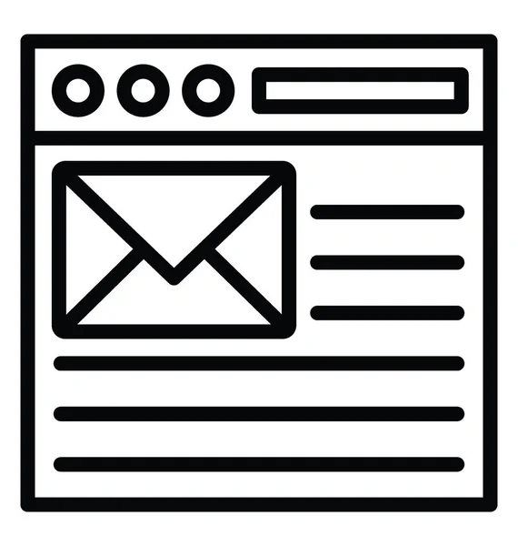 Email Vector Icon — Stock Vector