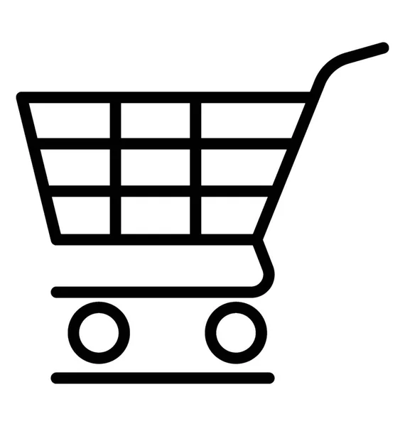 Carrito de compras vector icono — Vector de stock