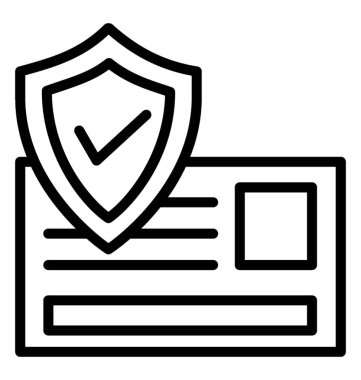 Kredi kartı güvenlik vektör simgesi