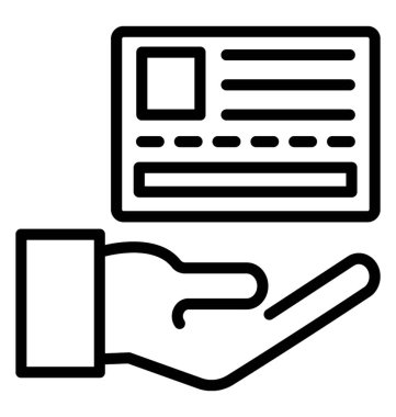 Kredi kartı ödeme vektör simgesi