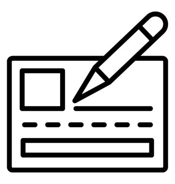 Banka onay vektör simgesi