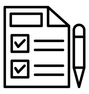 alışveriş listesi vektör simgesi