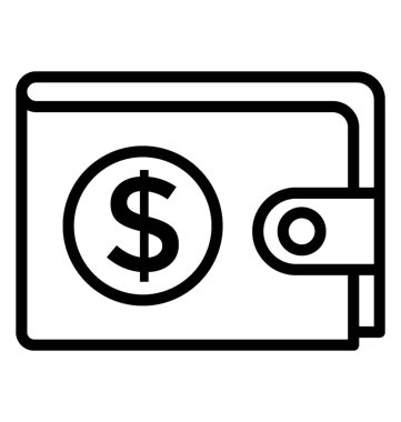 m-cüzdan vektör simgesi